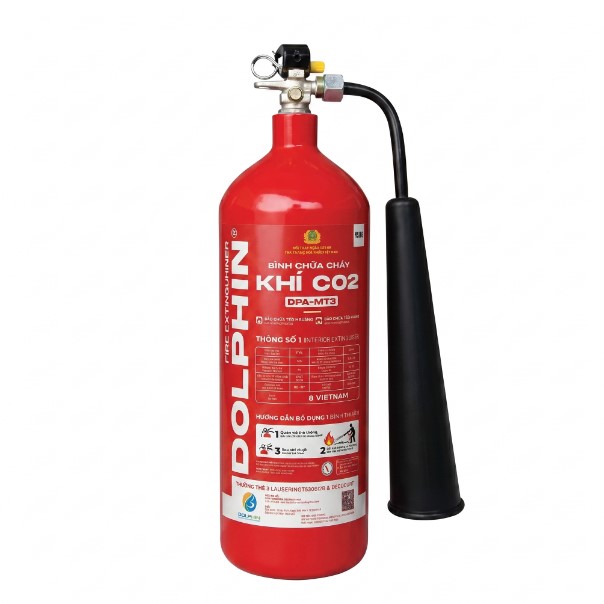 Bình Chữa Cháy Khí CO2 Dolphin 3KG (DPA-MT3)
